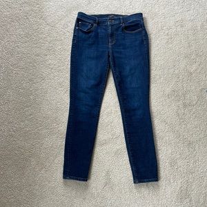 Ann Taylor, “The Skinny Ankle” Modern fit dark jeans, size 6